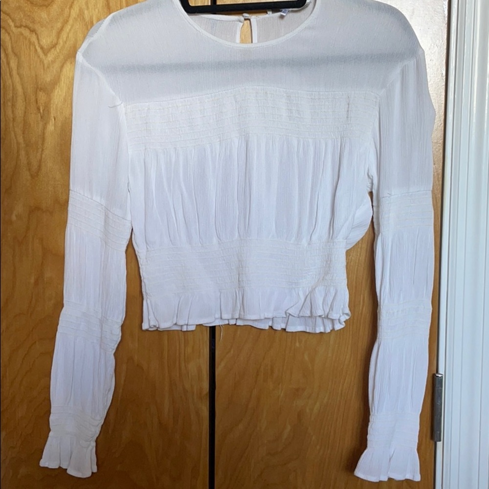 white linen top
